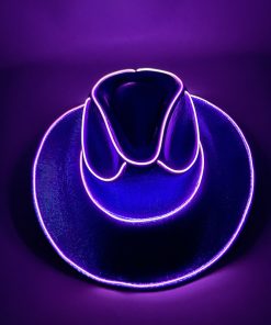 LED Wireless Hat Fluorescent Colorful Flashing Cowboy Hat