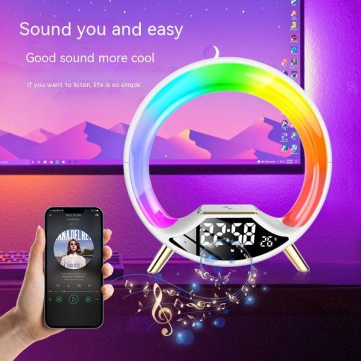 O Light 3-In-1 Wireless  Charging Lamp Multifunctional Bluetooth Speaker Night Light TurboTech Co 8