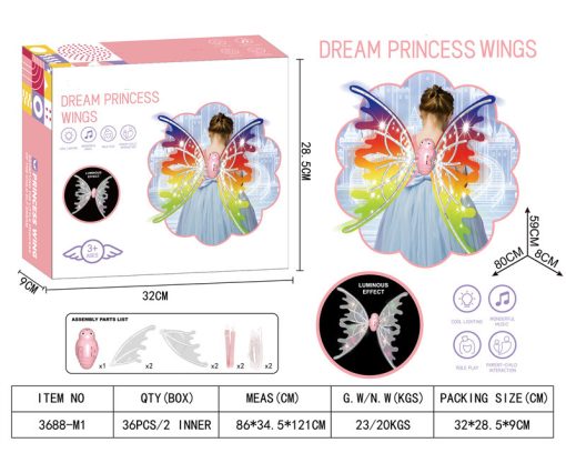 Electrical Butterfly Wings With Lights Glowing Shiny Dress Up Moving Fairy Wings For Birthday Wedding Christmas Halloween TurboTech Co 10