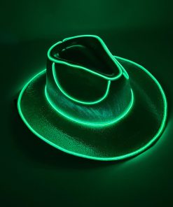 LED Wireless Hat Fluorescent Colorful Flashing Cowboy Hat