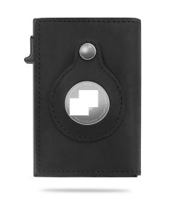 Rfid Card Holder Men Wallets For Airtag Money Bag Male Black Short Purse Small Leather Slim Mini Air Tag Wallets