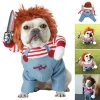 Halloween Pet Costume Pet Dog Funny Clothes Adjustable Dog Cosplay Costume Scary Costume Party Gatherings TurboTech Co