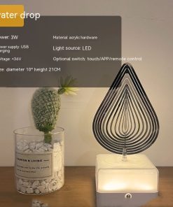 Creative Lamp Three-dimensional Rotating Ambience Light for Bedroom / Living Room