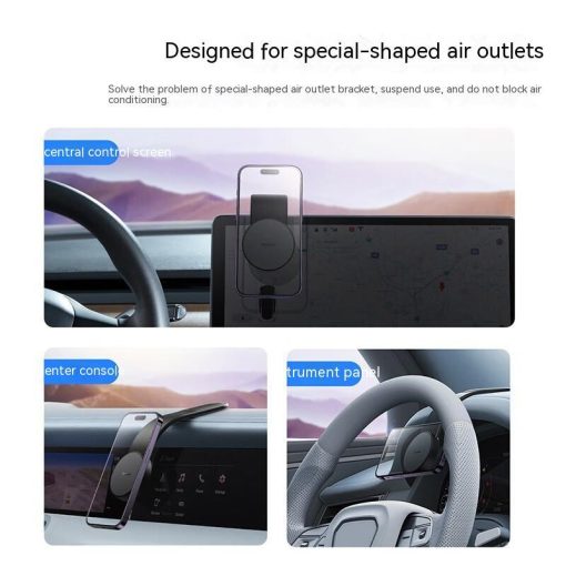 Magnetic Car Dash Mount Wireless Charger For Mobile Devices 15W Mobile Phone Charging Holder TurboTech Co 3