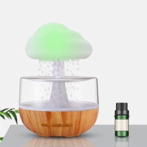 2-in-1 Desk Light Humidifier Rain Cloud Aromatherapy Essential Oil Zen Diffuser & Raining Cloud Night Light Mushroom Lamp TurboTech Co 3