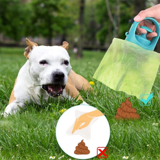 Dog Pooper Scooper With Built-in Poop Bag Dispenser Eight-claw Shovel For Pet Toilet Picker Pet Products TurboTech Co 6