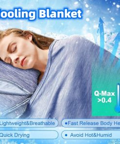 Cooling Blanket Fiber Absorb Heat Comforter Washable Cover for Hot Sleepers and Summer TurboTech Co 2