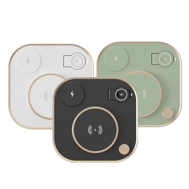 3-in-1 Magnetic Wireless Fast Charger with RGB Ambient Light