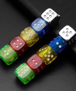 Dual Electric Lighter Flame Creative Dice Inflatable Cigarette Camping Lighter