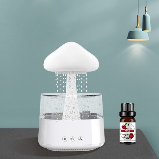 2-in-1 Desk Light Humidifier Rain Cloud Aromatherapy Essential Oil Zen Diffuser & Raining Cloud Night Light Mushroom Lamp TurboTech Co 11