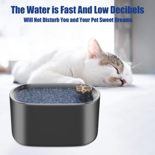 3L Pet Water Dispenser Filter Automatic Drinker For Dogs Cats Ultra-Quiet Fountain With LED Light Pet Products TurboTech Co 7