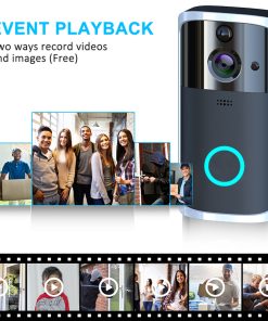 WiFi Video Doorbell Camera HD APP remote conversation Two-way voice intercom Infrared night vision Camera Security Device