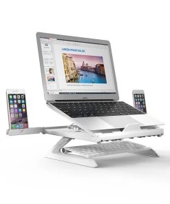 Laptop Stand With Heat-Vent Desktop Base Mobile Phone Holder TurboTech Co