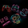 LED Sound Control Luminous Mask Nightclub Masquerade Quick Hand Shake Artifact Voice-activated fluorescent EL light-emitting mask TurboTech Co 11