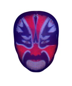 APP Glowing Mask Full-Color Display Flashing Mask Halloween Party Glowing Mask TurboTech Co