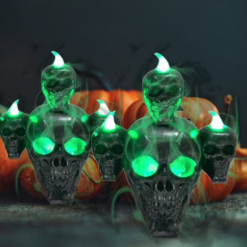 New Halloween Decoration Halloween Skull With Lights Ornaments TurboTech Co