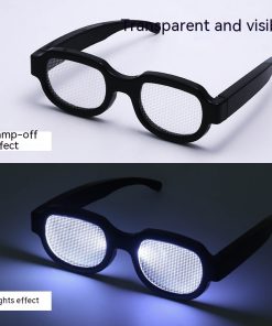 LED Goggles Luminous Glasses Eccentric Personality Ball Performance Glasses