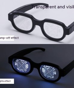 LED Goggles Luminous Glasses Eccentric Personality Ball Performance Glasses