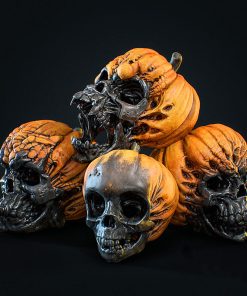 New Evil Pumpkin Skull Halloween Resin Ornament TurboTech Co