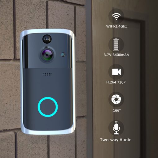 WiFi Video Doorbell Camera HD APP remote conversation Two-way voice intercom Infrared night vision Camera Security Device TurboTech Co 3