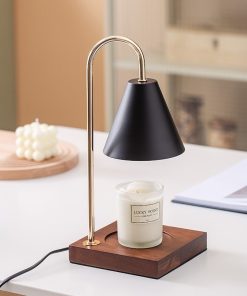 Aromatherapy Lamp Melting Wax/ Candle Light Wooden Room Night Light