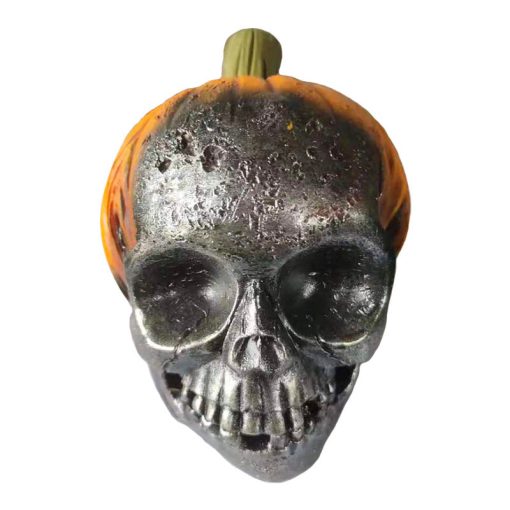 New Evil Pumpkin Skull Halloween Resin Ornament TurboTech Co 7