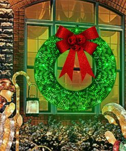 Christmas Garland 50CM Luminous LED Warm Light