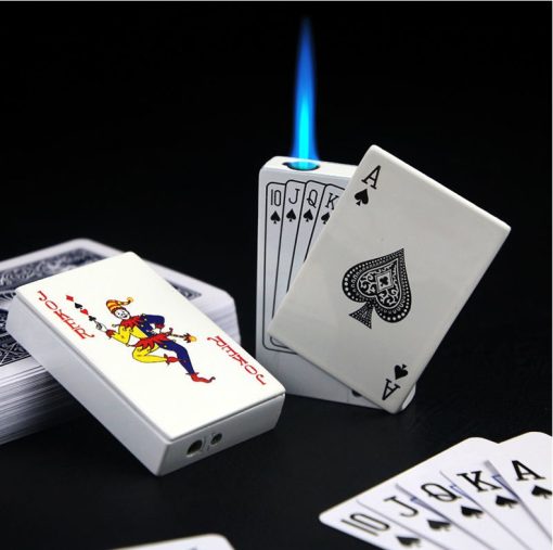 Poker-Style Gas Torch Lighter – Windproof, Refillable & Durable TurboTech Co