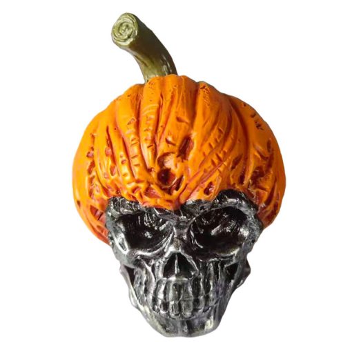 New Evil Pumpkin Skull Halloween Resin Ornament TurboTech Co 6