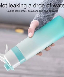 Outdoor Sport Fitness Water Bottle Large Capacity Spray Water Cup Drinkware Travel Bottles Kitchen Gadgets