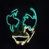 Halloween Skeleton Mask LED Glow Scary EL-Wire Mask TurboTech Co