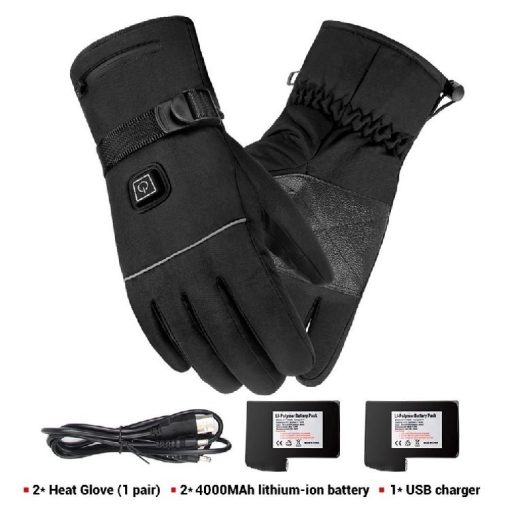 Winter Electric Heated Gloves Touch Screen Hand Warmers Motorcycle Gloves TurboTech Co 8