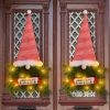 Glowing Christmas Wreath Upside Down Tree Stripes A Tall Hat TurboTech Co