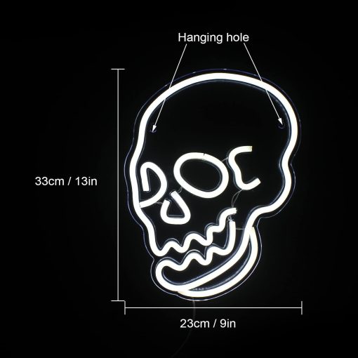 Halloween Decoration LED Neon Skull TurboTech Co 10