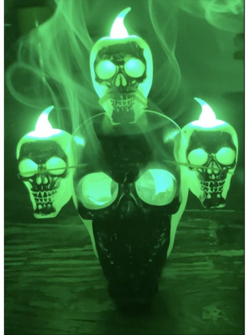 New Halloween Decoration Halloween Skull With Lights Ornaments TurboTech Co 2