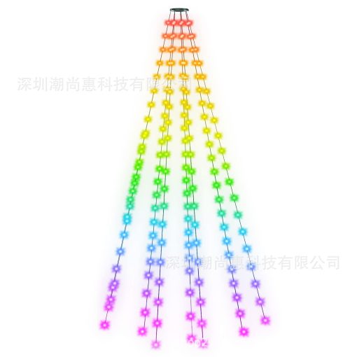 Magic Color Christmas Tree APP Point Control Magic Color Rubber-covered Wire Lights TurboTech Co 2