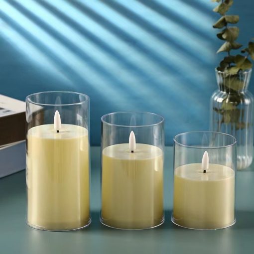 Electric Candle Lamp Led Simulation With Cup Home Decor TurboTech Co 2