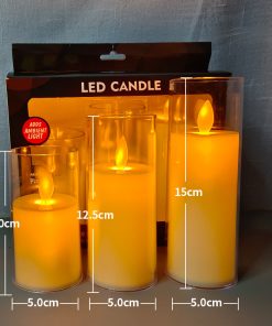 Electric Candle Lamp Led Simulation With Cup Home Decor