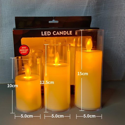 Electric Candle Lamp Led Simulation With Cup Home Decor TurboTech Co 5