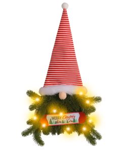 Glowing Christmas Wreath Upside Down Tree Stripes A Tall Hat TurboTech Co 2