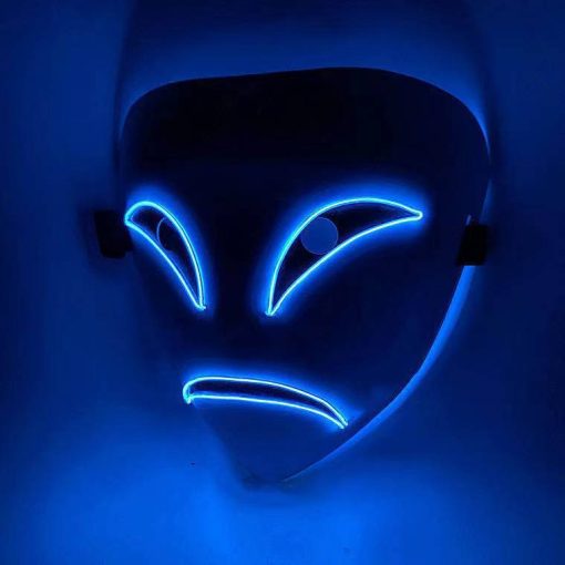 LED Luminous Black Covenant Mask TurboTech Co 8