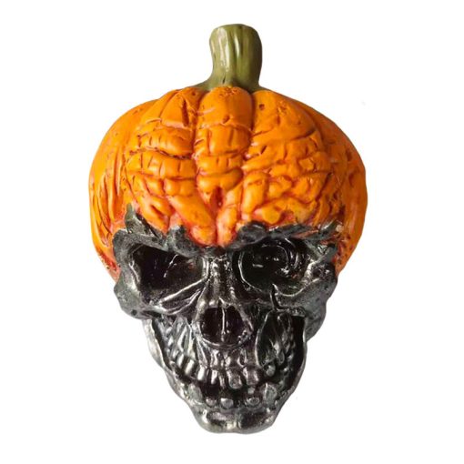 New Evil Pumpkin Skull Halloween Resin Ornament TurboTech Co 5