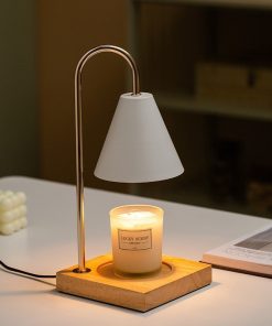 Aromatherapy Lamp Melting Wax/ Candle Light Wooden Room Night Light