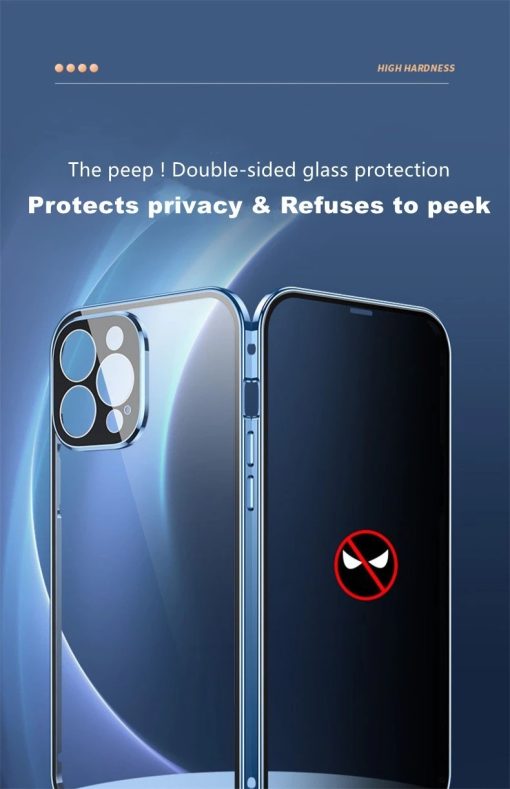Privacy Protection Phone Case Goggles Anti-Peek Magneto Double Side Mobile Screen Cover TurboTech Co