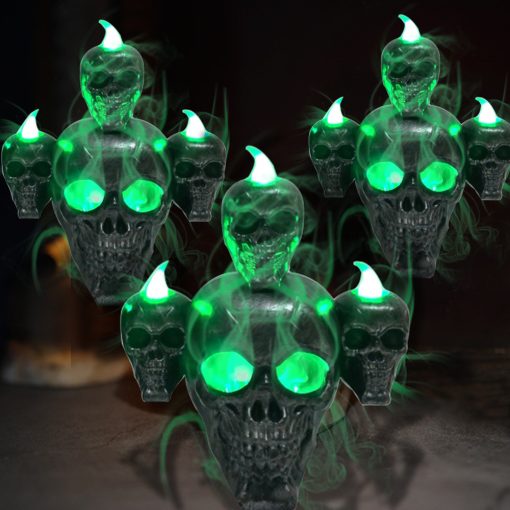 New Halloween Decoration Halloween Skull With Lights Ornaments TurboTech Co 3