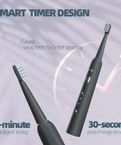 Electric Toothbrush 8 Brush Heads Toothbrush With 40000 VPM 6 HIGH-Performance Brushing Modes Built In Smart Timer Control