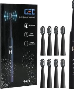 Electric Toothbrush 8 Brush Heads Toothbrush With 40000 VPM 6 HIGH-Performance Brushing Modes Built In Smart Timer Control TurboTech Co