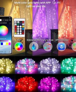 Smart String Lights Point and Control Voice Control RGB Lighting Chain Phone Bluetooth APP Control