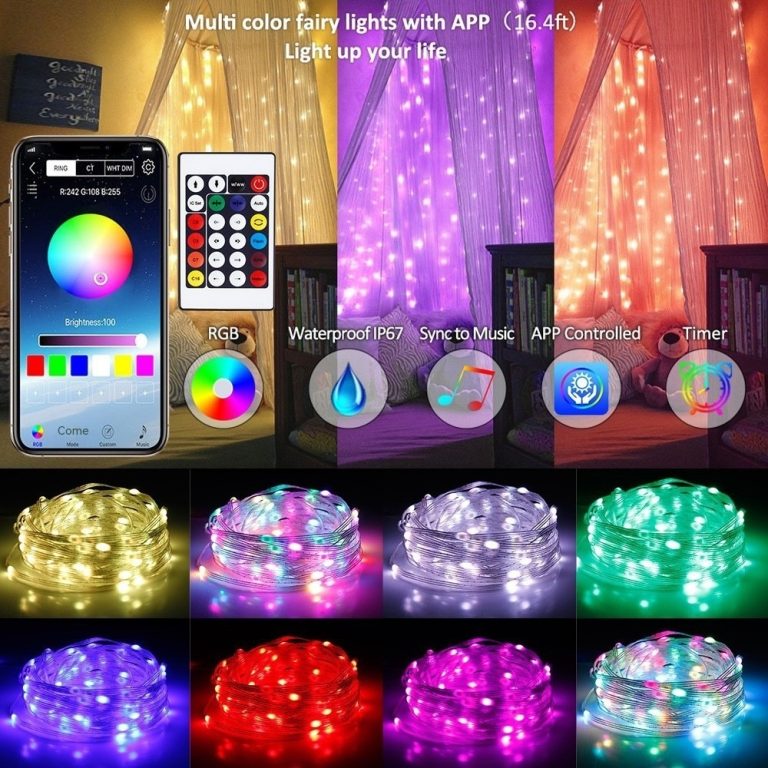 Rgb Led String Smart RGB LED String Lights with Voice & | TurboTech.co
