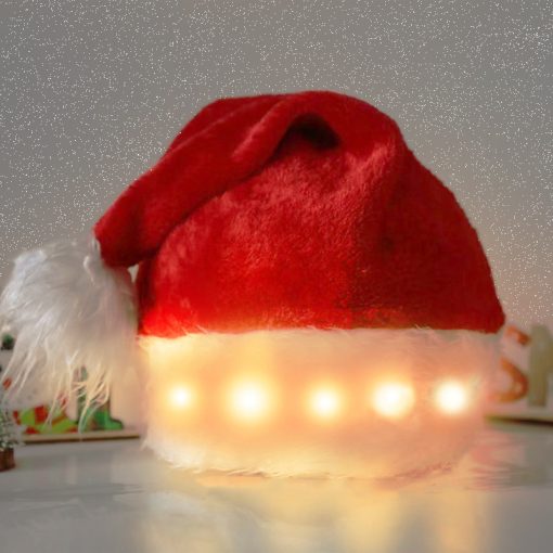 Christmas Hat Luminous Santa Hat LED Light Plush Adult/Children’s Christmas Costumes Christmas Supplies Holidays Decor TurboTech Co 4